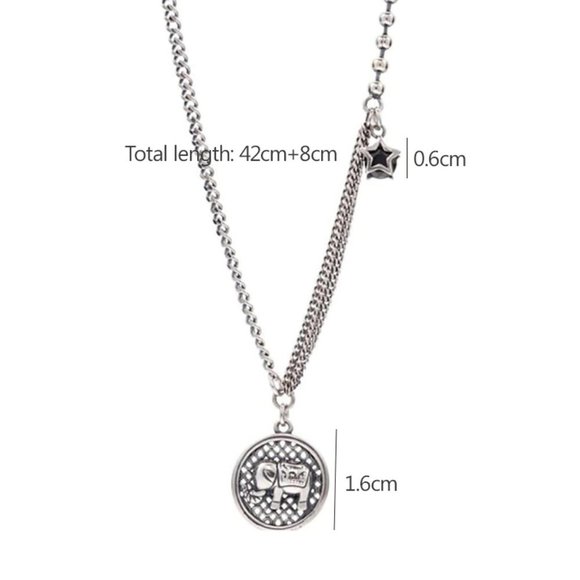 *NEW 925 Sterling Silver Vintage Elephant Necklace - Picture 3 of 4